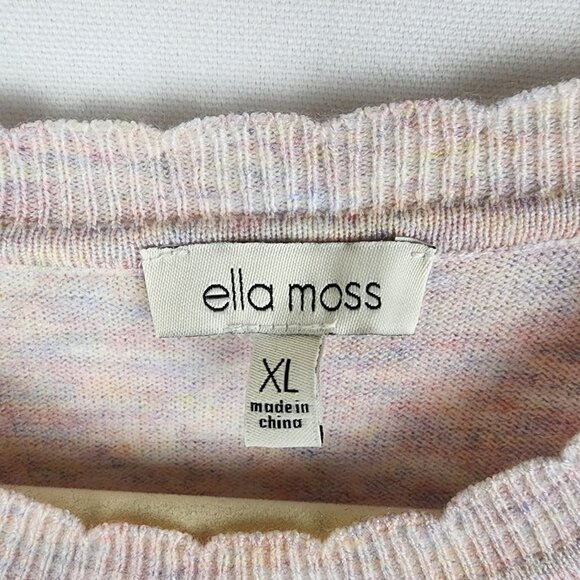 Ella Moss Heathered Balloon Sleeve Sweater XL - Picture 5 of 6